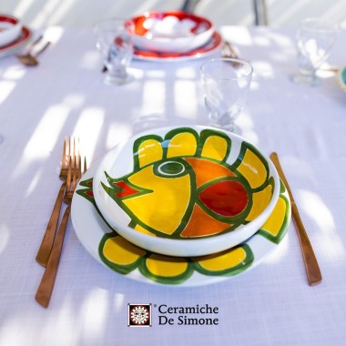 Piatto Tondo Panarea PTPN ceramiche de simone mangiallegro Piatto Tondo Panarea PTPN ceramiche de simone mangiallegro